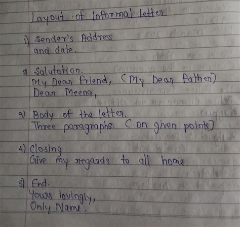 how to write informal letter - Brainly.in