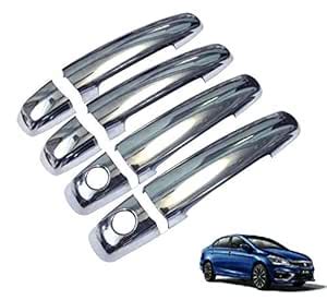 AUTOXYGEN ABS Plastic Car Door Handle Chrome Plated Front & Rear Door ...