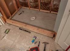 Diy Tile Bathroom Floor by Diy Tile Shower Before And After Pasta And A Diy Tile Bathroom Floor
