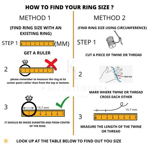How to Find Your Accurate Ring Size: A Step-by-Step Guide - Keeta Luxury
