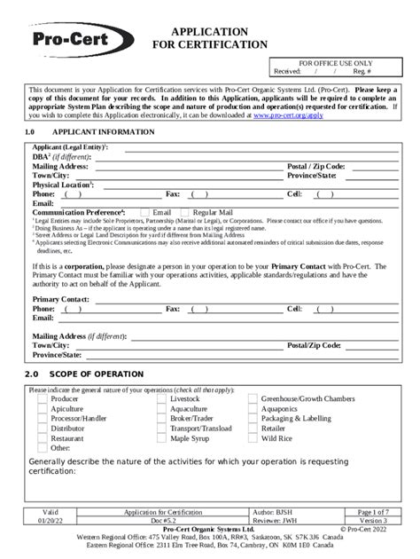 Application for Certificate of Authority to Transact Business Doc ...