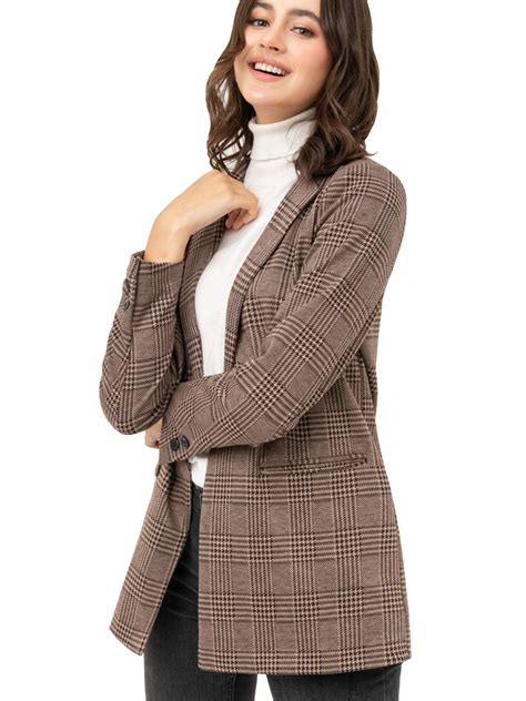 Brown Patterned Blazer