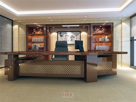 2019最新老板办公室装修效果图-上海办公室装修可鼎设计有限公司