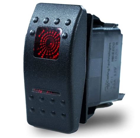 Carling Technologies Sealed Lighted Rocker Switch DPDT 7 Connections w ...
