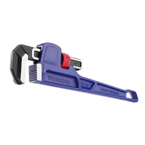 Buy WORKPRO Pipe Wrench 350mm, Drop-Forged Heavy Duty Straight Plumbing ...