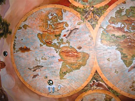 World Map Mural 的图像结果
