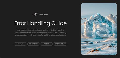 Image result for Error Handling in Node.js Full Coding & How to Avoid It