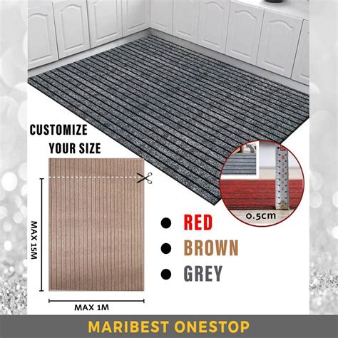 Anti-slip Thin Floor Mat Door Mat Kitchen Bedroom Mat Carpet Mat (1M ...