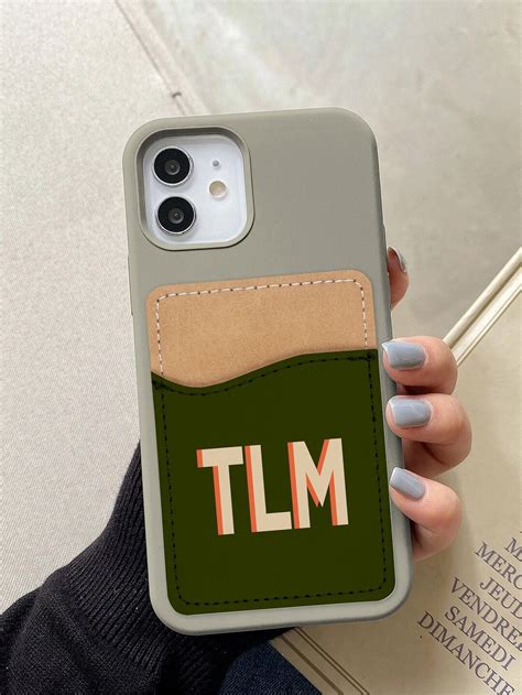 Stick on Phone Wallet, Shadow Monogram Card Holder for Phone Case ...