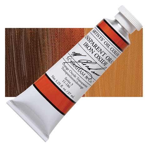 M. Graham Artists' Oil Color - Transparent Orange Oxide, 37 ml tube ...