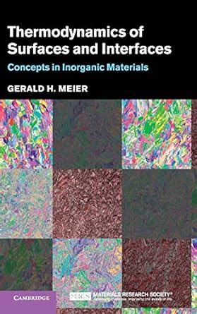 THERMODYNAMICS OF SURFACES AND INTERFACES: Concepts in Inorganic ...