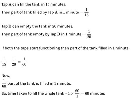 A tap can fill a cistern in 15 minutes and another can empty it in 18 ...