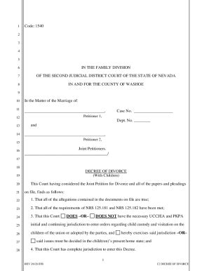 Fillable Online Family Court Divorce Forms Fax Email Print - pdfFiller