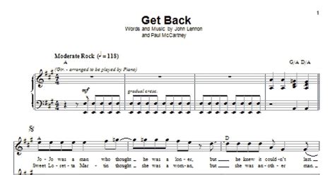 Image result for Get Back Piano Tutorial