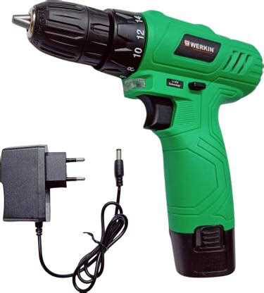 Hakimi WERKIN Cordless Drill Machine with 12V Li-ion Rechargeable ...