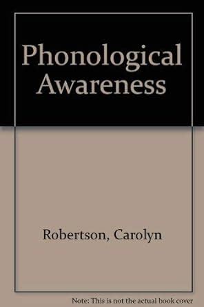 Phonological Awareness : Amazon.in: Books