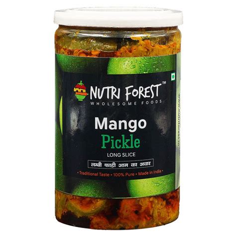 Nutri Forest Desi Mango Pickle 400gm Aam ka Achar : Amazon.in: Grocery ...