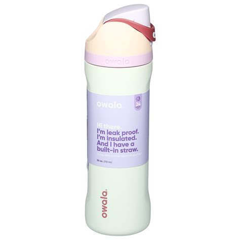 Owala Water Bottle, Stainless Steel, Coastal Mist, 24 Oz (1 each ...