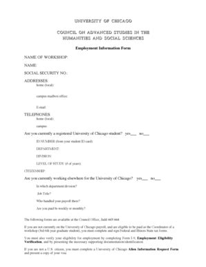 Fillable Online seamonster uchicago Speaker Fee Form - seamonster ...