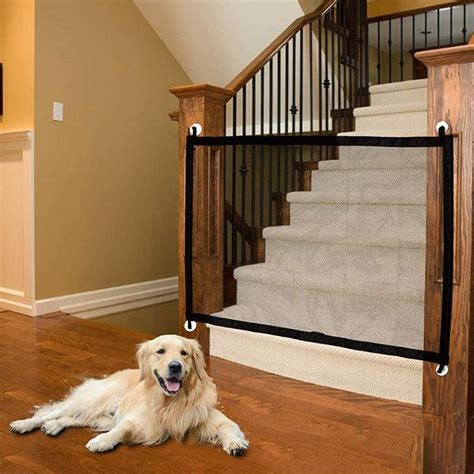 MERTNK ペットプレイペンズ階段安全門ベビー犬猫やその他のペット廊下やドアを設置するのが簡単/High 74Cm/168-175Cm ...