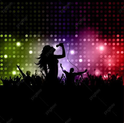 Female Rock Star Silhouette - Rock Star Silhouette