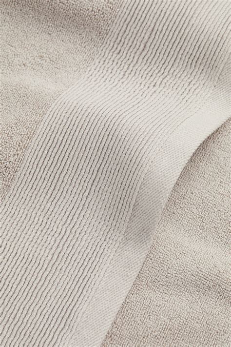 Cotton terry bath sheet - Light greige - Home All | H&M IN