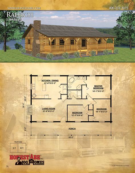 1 Story Log Cabin Floor Plans | Viewfloor.co