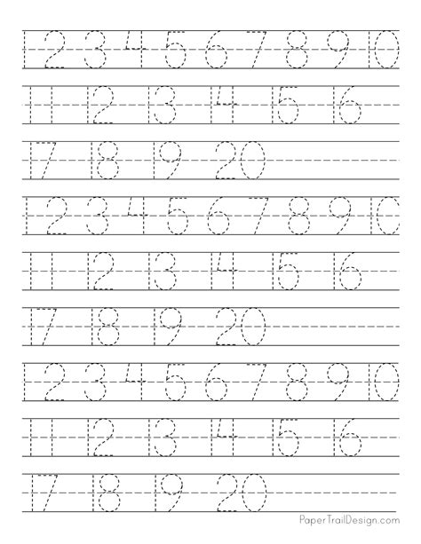 Number Writing Practice