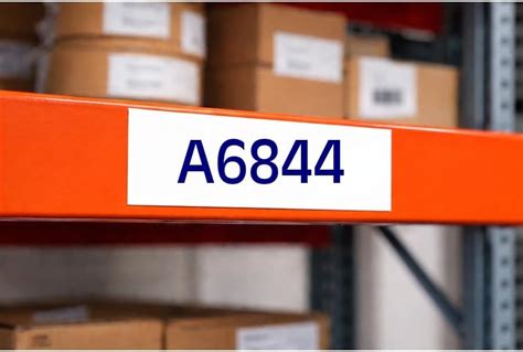 Warehouse Rack Number - A 6844|White with Blue Color Number PVC ...