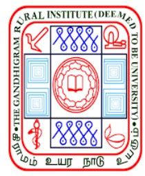 GRI - The Gandhigram Rural Institute - Gandhigram, Dindigul ...