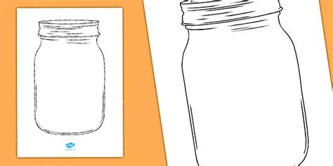 Empty Jar Template | Primary Resources | Twinkl