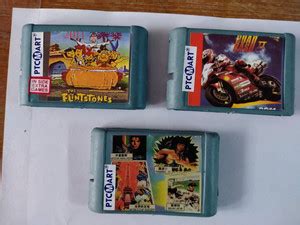 VK MART 16-Bit Tv Video Game Cassettes Like Roadrush2,The filintstones ...