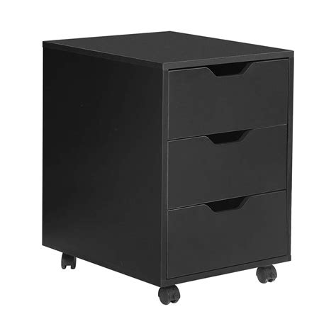 Buy HomeSailing Office Unit Storage Cabinet 3 Drawers with Mobile ...