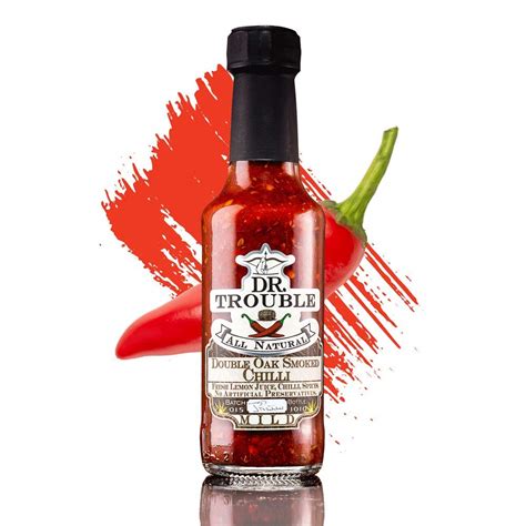 Buy Dr Trouble Double Oak Smoked Chilli Sauce MILD 125 ml, Finest ...