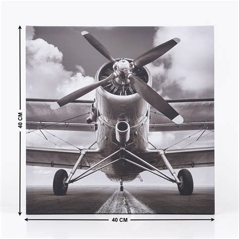 Buy Corsica Brezza Set of 2 Canvas Aeroplane Picture Frames - 40x40cm ...