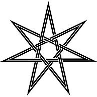 标准的七芒星每个角多少度？