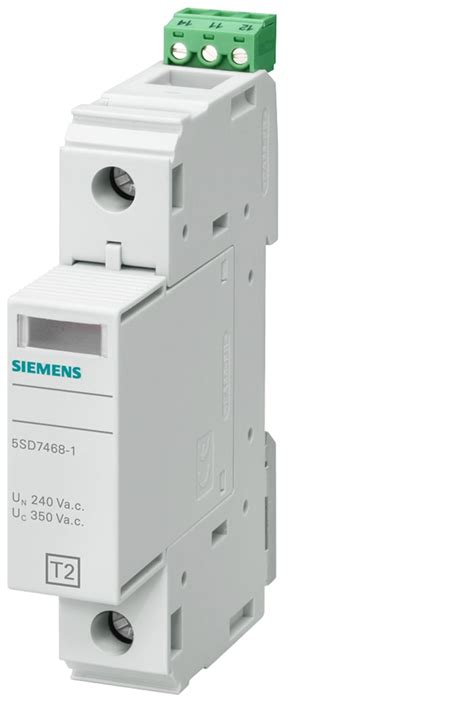 5SD7461-1 Siemens | Siemens 1 Phase Surge Protector, 25 kA, DIN Rail ...