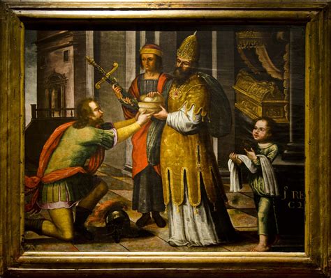 David receives the bread of the Presence – Museu de Alberto Sampaio