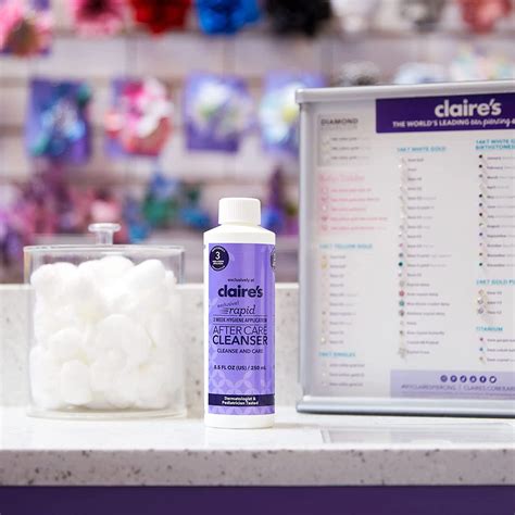 Claires Piercing Aftercare Saline Solution - Nose & Ear Cleaner, 8 fl oz | Buy Now with Express ...
