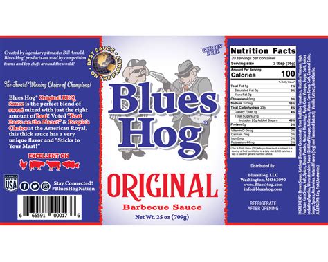 Buy Blues Hog Original BBQ Sauce - 709g Squeeze Bottle at Barbeques Galore.