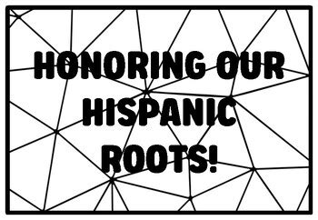 HONORING OUR HISPANIC ROOTS! Hispanic Heritage Month Coloring Pages ...