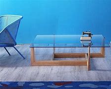 Image result for White Wood and Glass Coffee Table