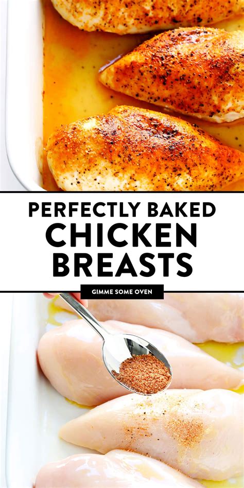 Oven baked chicken breasts