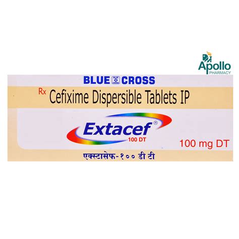 Extacef DT 100 mg Tablet | Uses, Side Effects, Price | Apollo Pharmacy