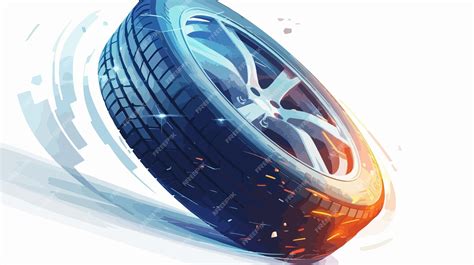 Speed Tyre Wheel Logo for Fast Tire Icon Design | Premium AI-generated vector