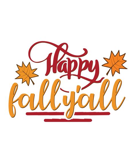 Happy Fall Yall-Thanksgiving Bundle, Fall vector Bundle, Autumn quotes ...