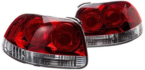 Spec-D Tuning LT-DEL93RPW-APC Honda Del Sol 2Dr Coupe Red Clear Lens ...