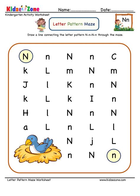 Letter N Worksheets