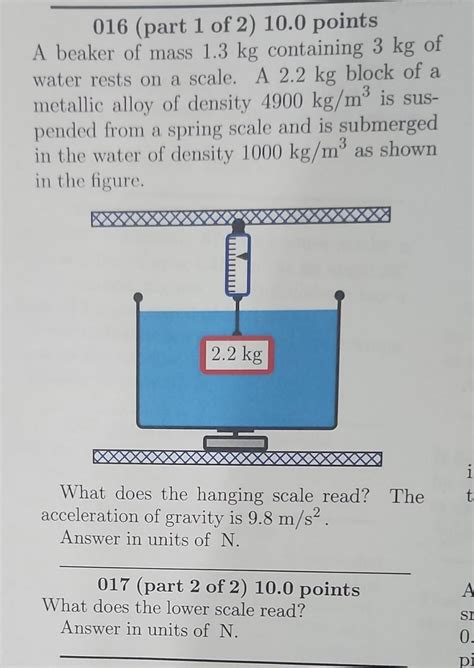 Solved for part 1 answer in units of N for part 2 answer in | Chegg.com