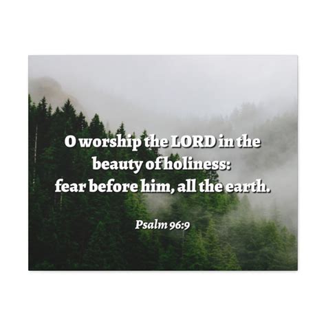 Scripture Walls Psalm 96:9 Beauty Of Holiness Bible Verse Canvas ...